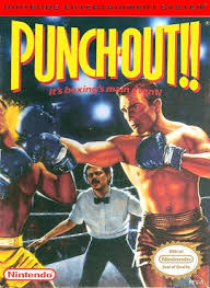 Punch-Out NES cover showing a boxer throwing a punch in the ring.
