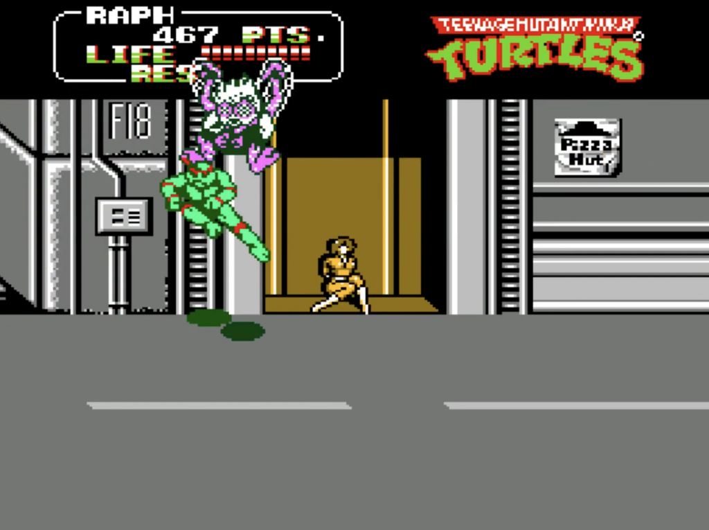 Raphael is fighting Baxter The Fly.