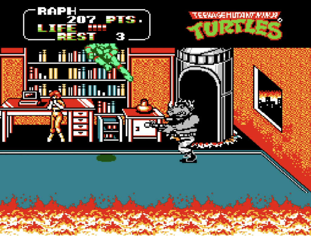 Rocksteady boss fight.