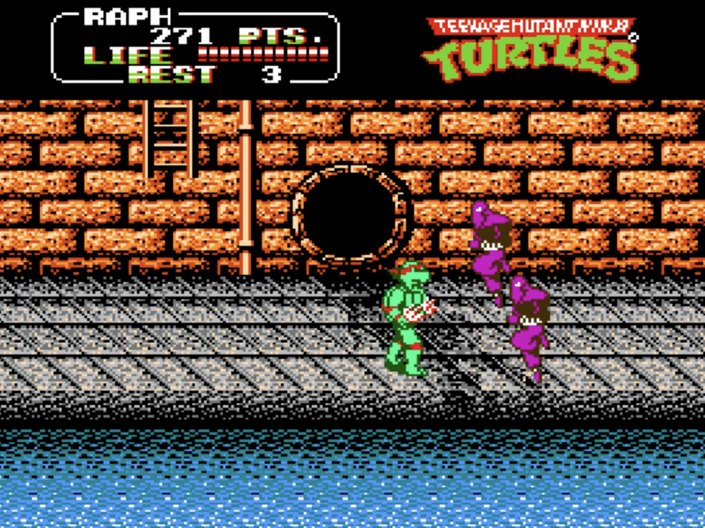 third stage in tmnt 2 nes.