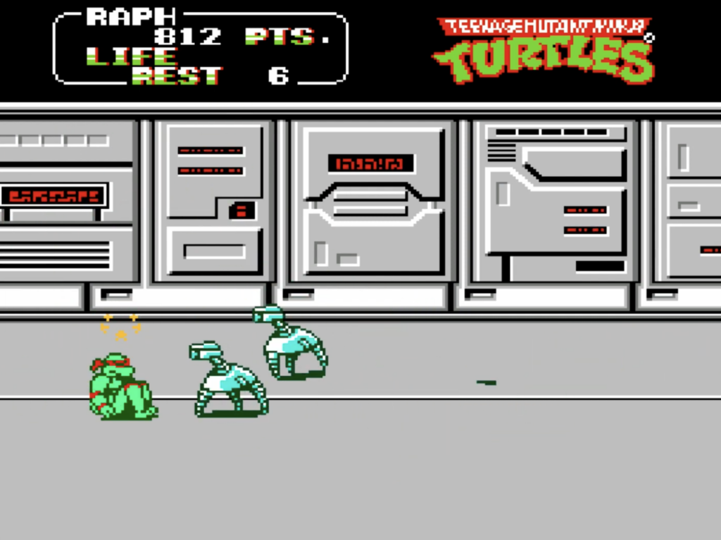 Technodrome stage in tmnt 2 the arcade NES.