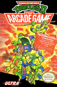 Teenage Mutant Ninja Turtles 2: The Arcade Cover Art.