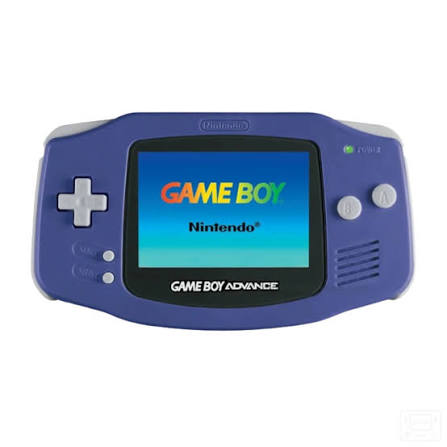 Gameboy advance Solid Purple With Screen On.